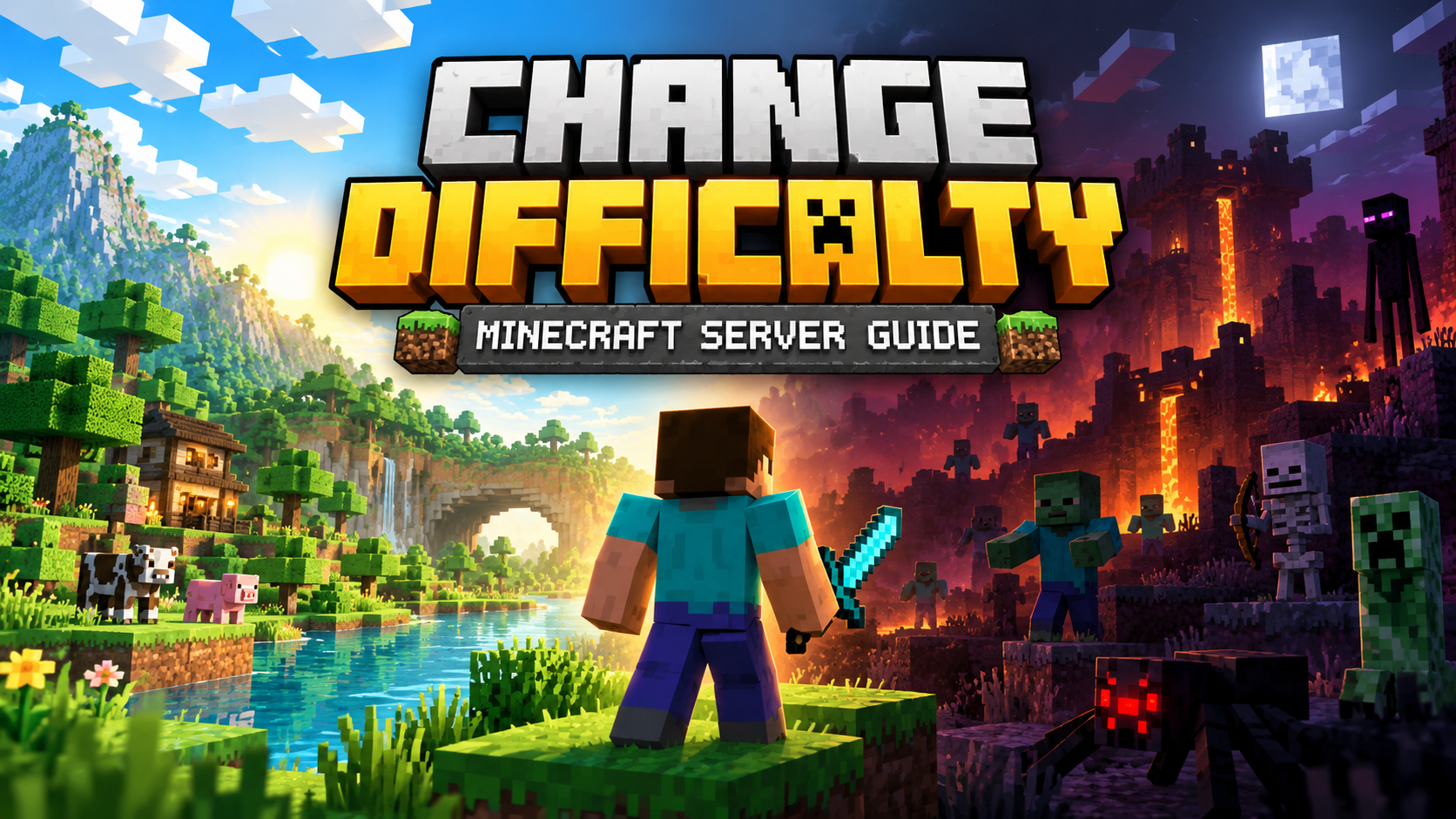 How to change the difficulty of your minecraft server